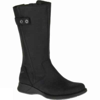 Merrell Womens Travvy Tall Waterproof Boot Black Merrell Womens Travvy Tall Waterproof Boot Black